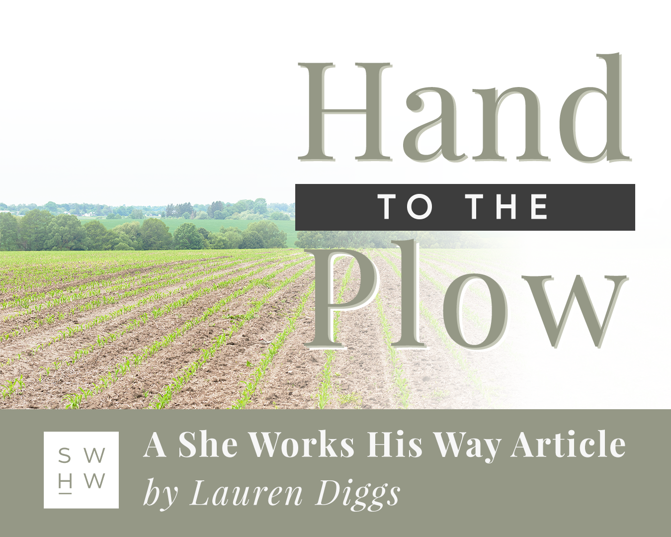 Hand to the Plow - a She Works His Way Article by Lauren Diggs
